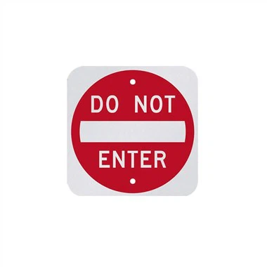 Adgangsskilt i aluminium