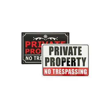 Ingen indtrængen skilte til privat ejendom